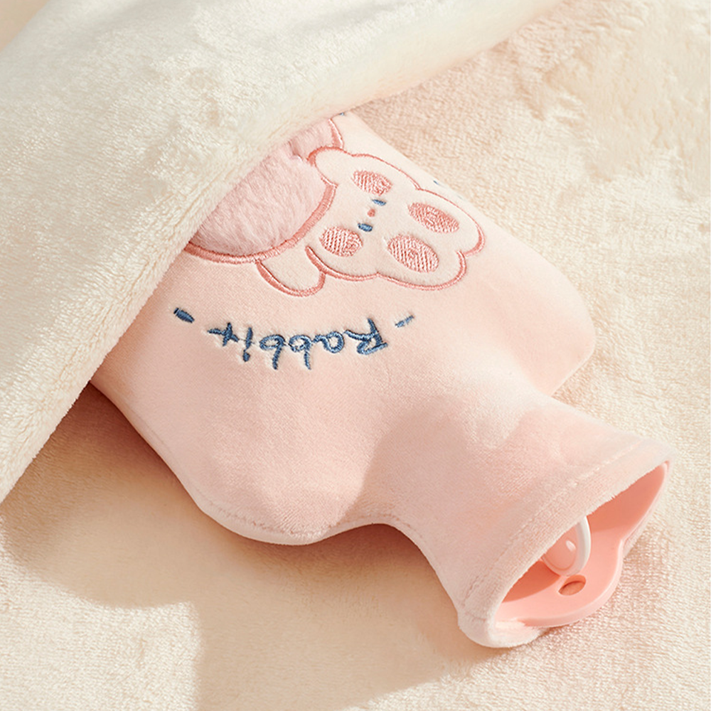 보온물주머니 보온 팩 온수 주머니 극세사 찜질팩 500ml - 상세 이미지 4