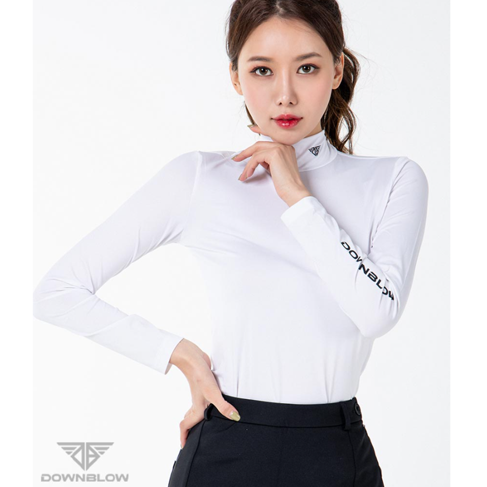 스크린골프복장 파크볼 연습 여성복 에어로쿨 폴라 이너 긴팔티 - 상품 이미지
