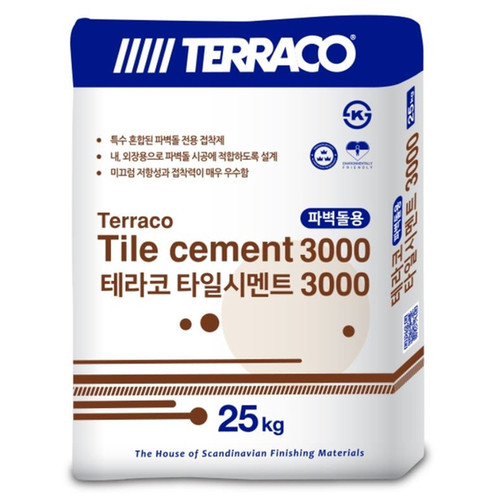 벽돌타일용 압착시멘트 테라코 타일시멘트3000 정한 바로코 / 하다건재