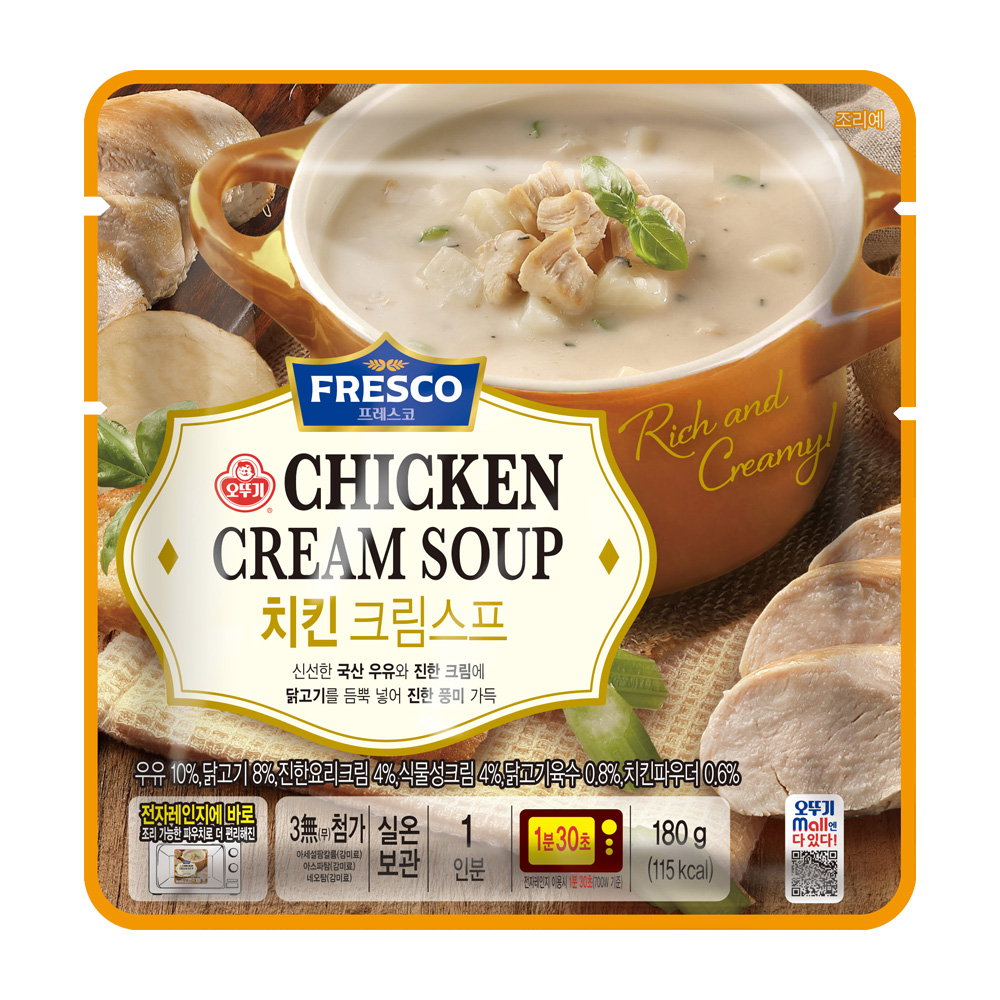 오뚜기 프레스코 치킨크림스프 180g - 상품 이미지