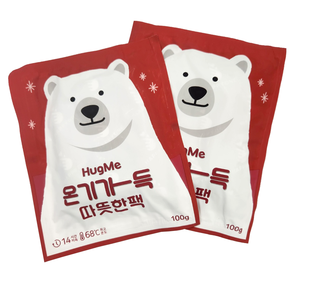 [한정특가] 허그미 고급형 핫팩 100g x 60개 대형 군용 대용량 포켓 보온대 - 상세 이미지 2