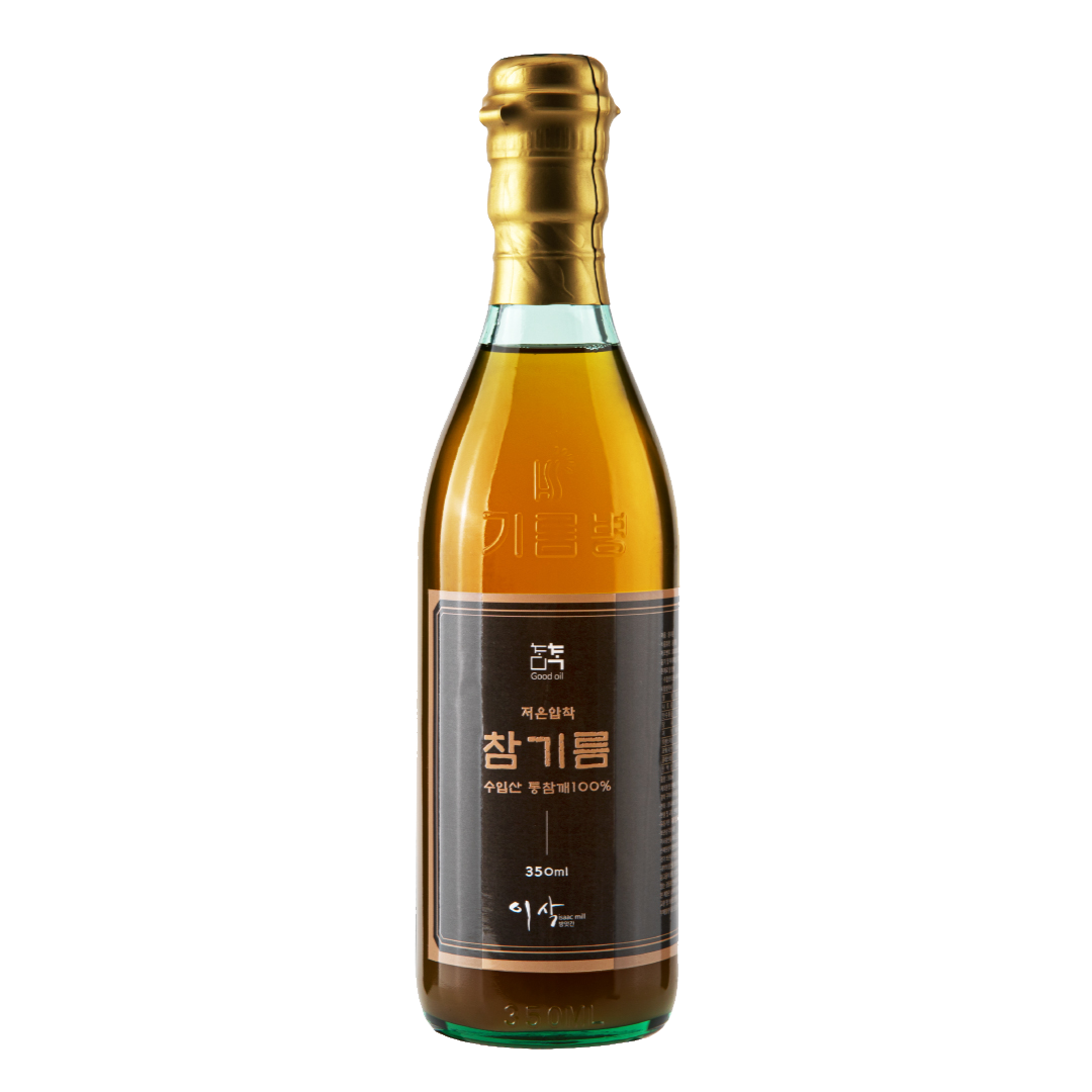 이삭방앗간 수입산 저온압착 참기름 들기름 350ml 세트 이미지 3