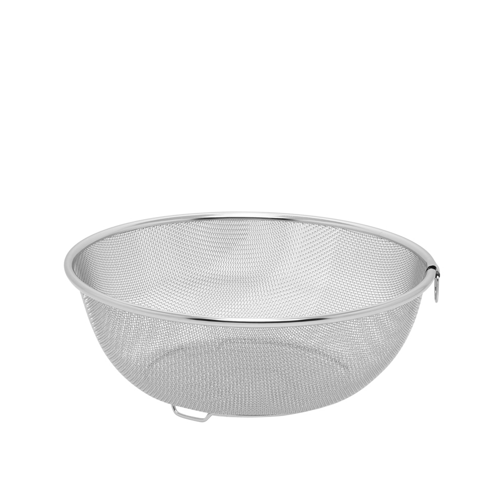 한일스텐레스 메쉬 원형 스텐 바구니 과일 야채 채반 25.5cm, 1개 - 상품 이미지