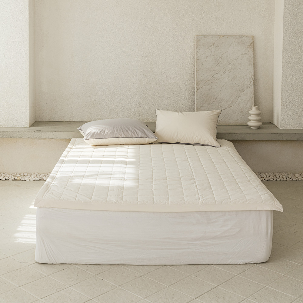 소프라움 앤 스카치 60수 고밀도 워싱면 고정밴딩 침대패드 슈퍼싱글