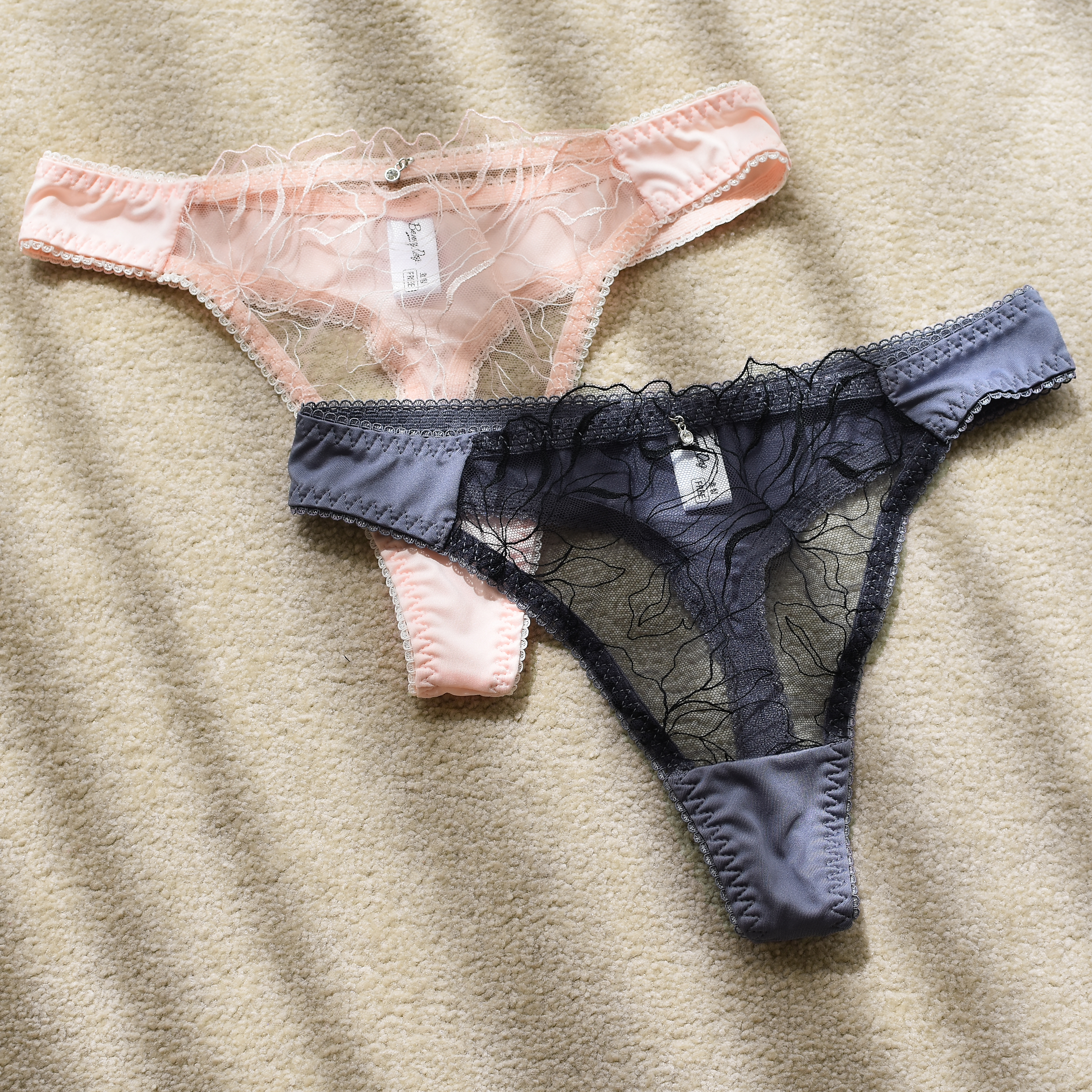 레이스티팬티 국내안심생산 베니옹 여성T팬티 심리스 운동레깅스 이미지 3