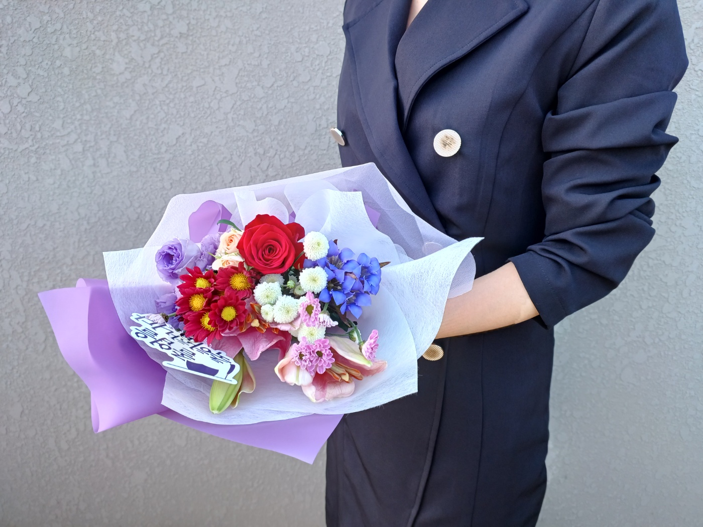 유스풀몰 메모리 꽃다발 생화 졸업 꽃 택배 꽃배달 싼곳 이미지 4