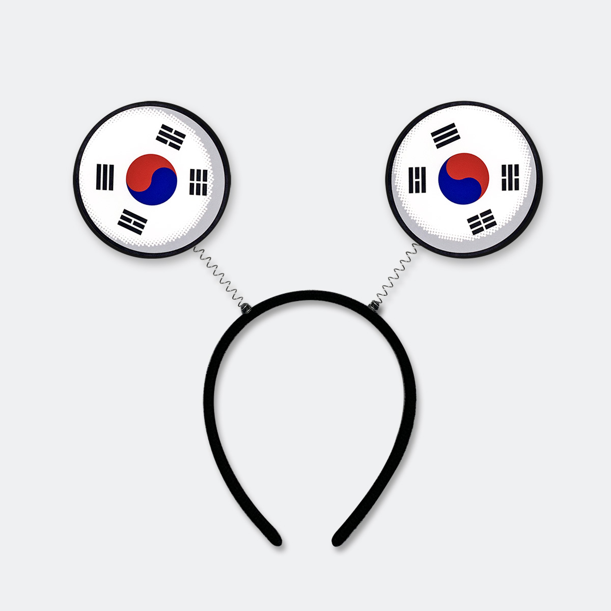 태극기 원형스프링머리띠 대한민국 국가대표 518 815 응원머리띠 - 메인 이미지