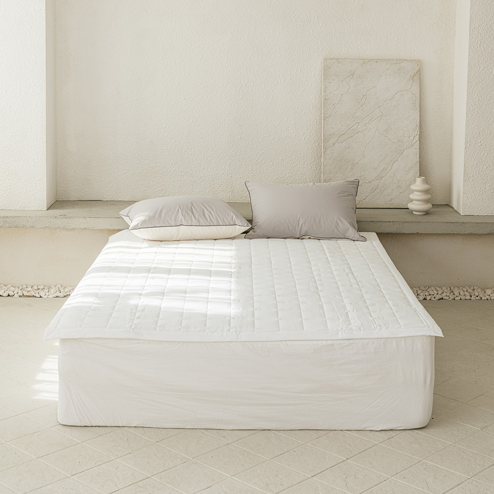 소프라움 앤 스카치 60수 고밀도 워싱면 고정밴딩 침대패드 슈퍼싱글