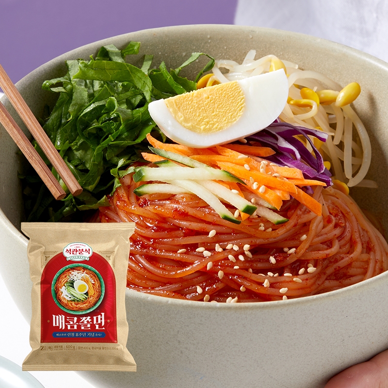석관동떡볶이 매콤쫄면 2인분 쫄면 사리 - 상품 이미지