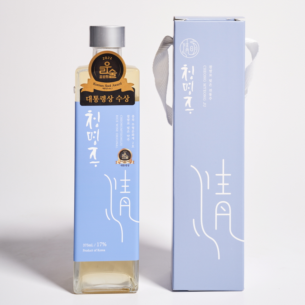 청명주 중원당 17도 375ml 약주 무형문화재 우리술품평회 대통령상 - 메인 이미지
