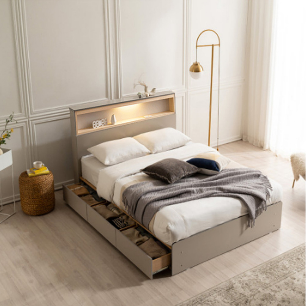 노아 중학생침대 편백침대프레임 고등학생침대 슈퍼싱글 그레이