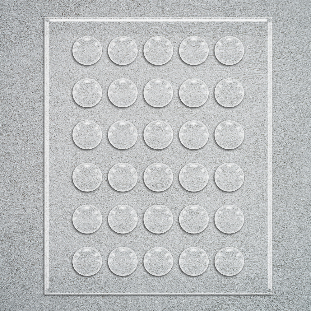 실리콘 문쾅방지 문소리 방문스토퍼 문스토퍼 도어쿠션 35x10x2mm 8개 - 상세 이미지 2