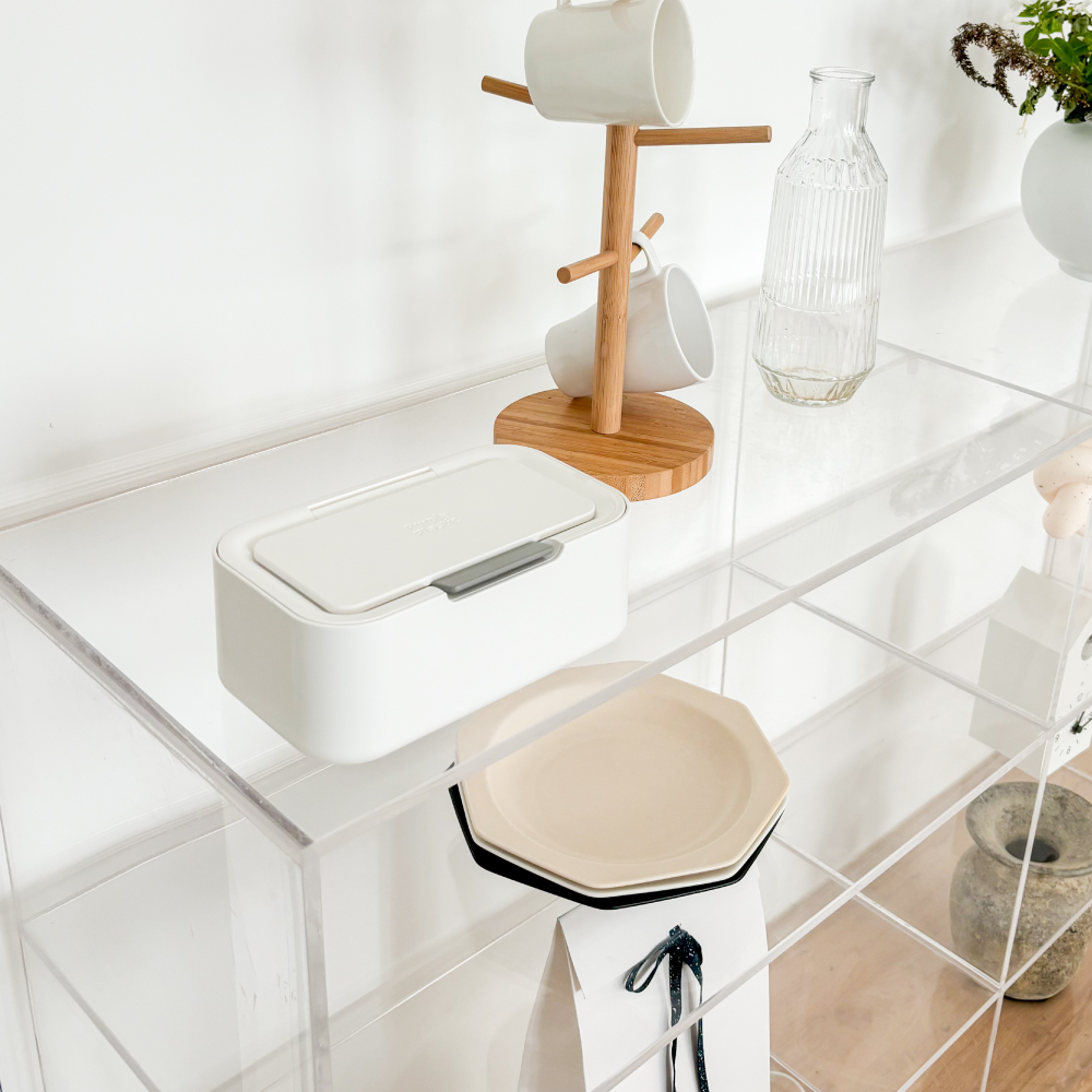 퍼플플라스틱 초간편 원터치 물티슈 디스펜서 케이스 소형