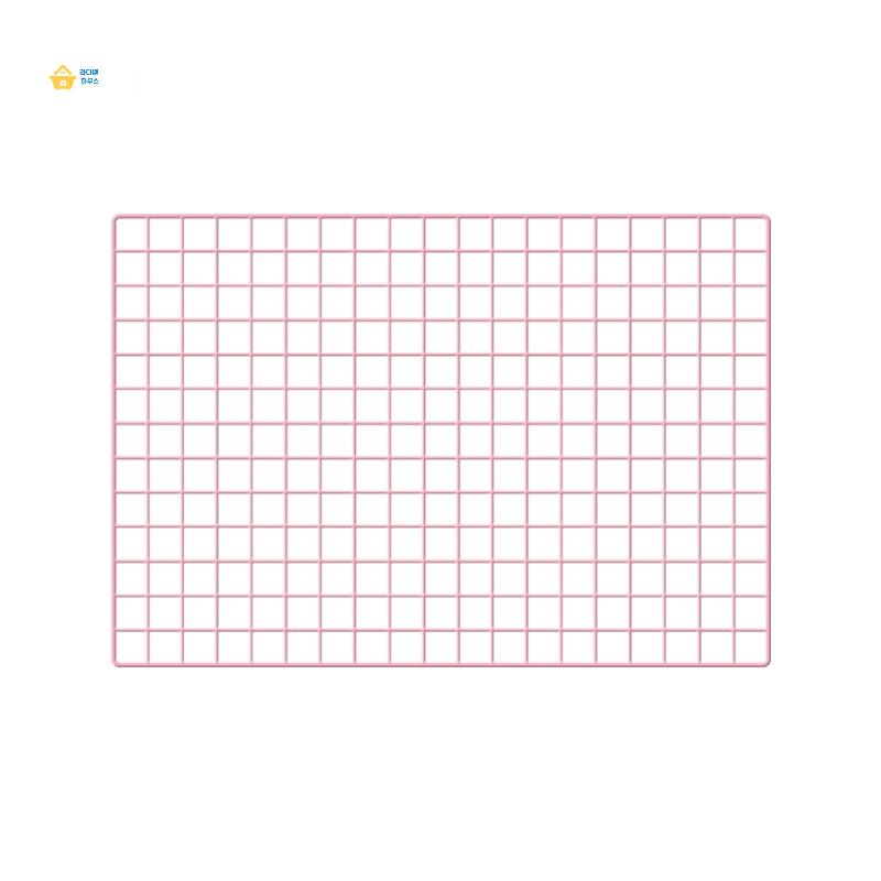 핑크  60x60 사각 메쉬 벽걸이철망 30x30 인테리어 네트망