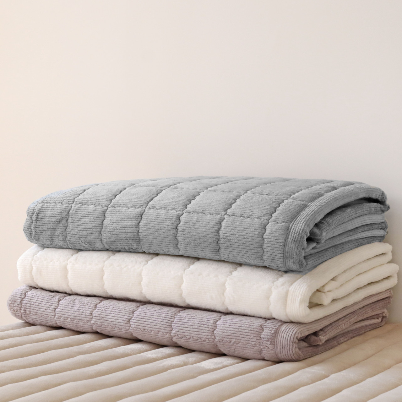 코듀로이 착번아웃 극세사 겨울 침대 매트리스 미끄럼방지 논슬립 패드 슈퍼싱글