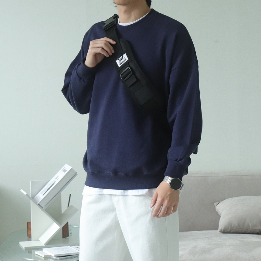 10컬러 특양면 오버핏 맨투맨