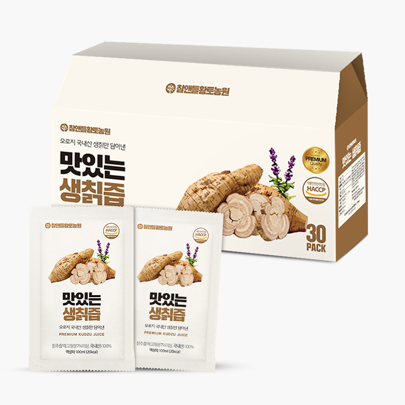 [3+1] 참앤들황토농원 맛있는 칡즙 100ml 30포, 3개 - 상세 이미지 2