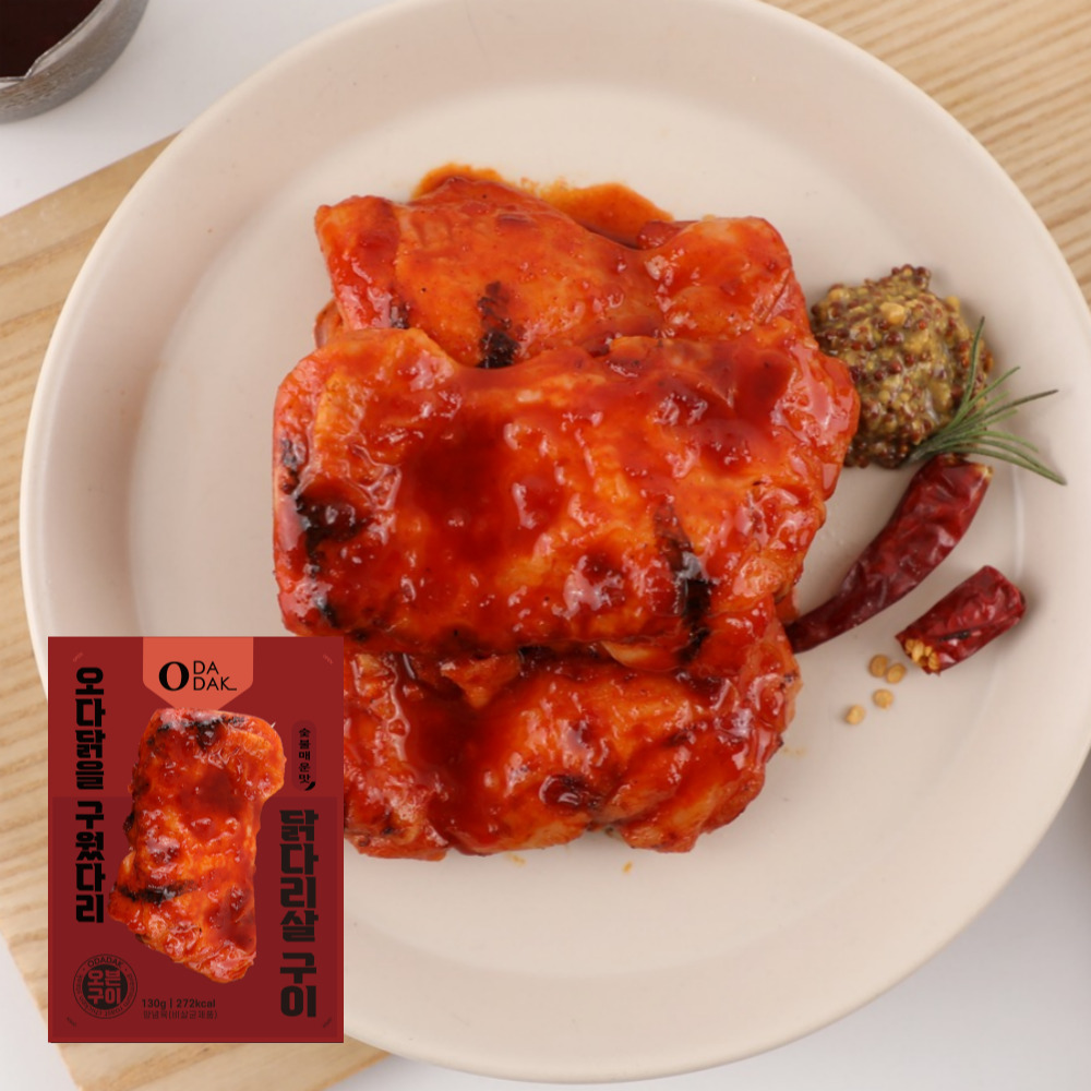[맛보장] 오다닭 오븐구이 소스 닭다리살 6종 130g, 30개 - 상세 이미지 5