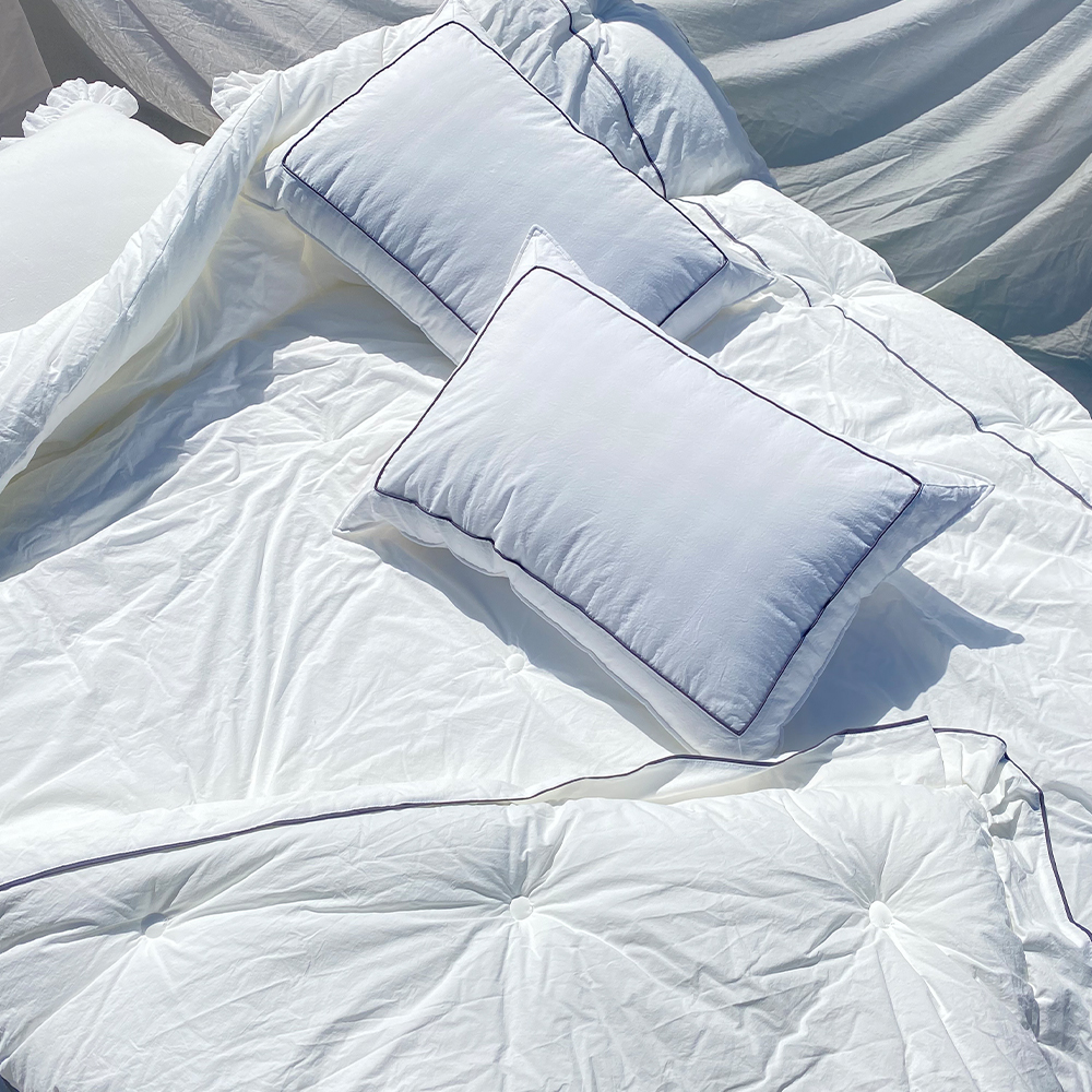 쿠에뜨 호텔 이불베개 호텔식 사계절 순면 40x60cm 50x70cm 베개커버