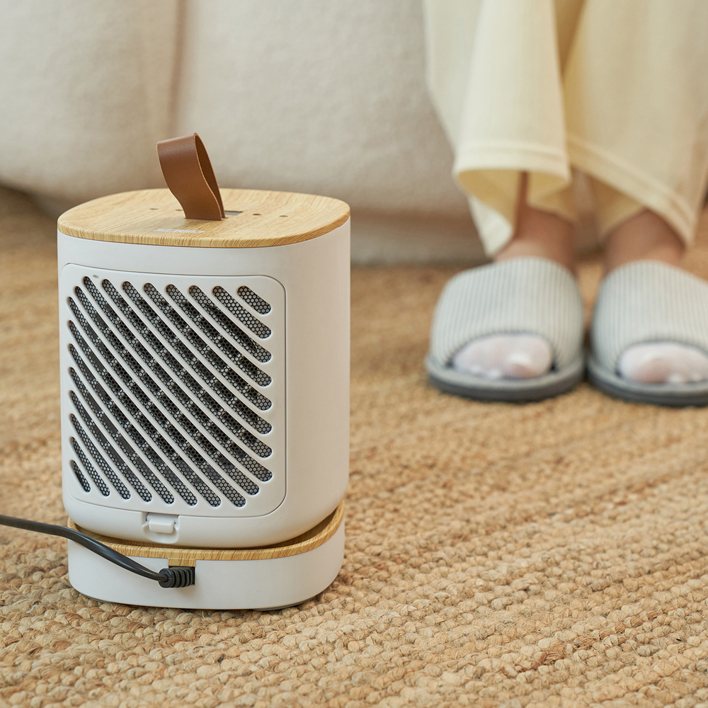 코드26 미니히터 회전히터 캠핑 온풍기 미니 발난로 사무실 가정용 전용가방포함