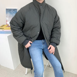 남자롱패딩 빅사이즈패딩 야상 착용 후기 | 사이즈/핏 총정리 - 상품 이미지 1
