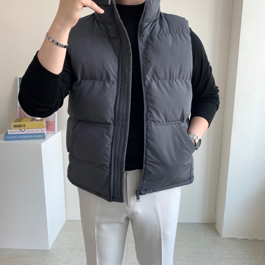 남자패딩조끼 커플패딩조끼 웰론 베스트 이미지 3