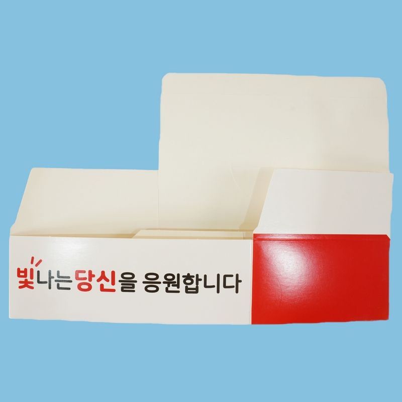 화이트지 금정치킨박스 모두종이박스 특대 200매 상자 치킨 닭강정 와플 포장용기 배달 - 상세 이미지 3