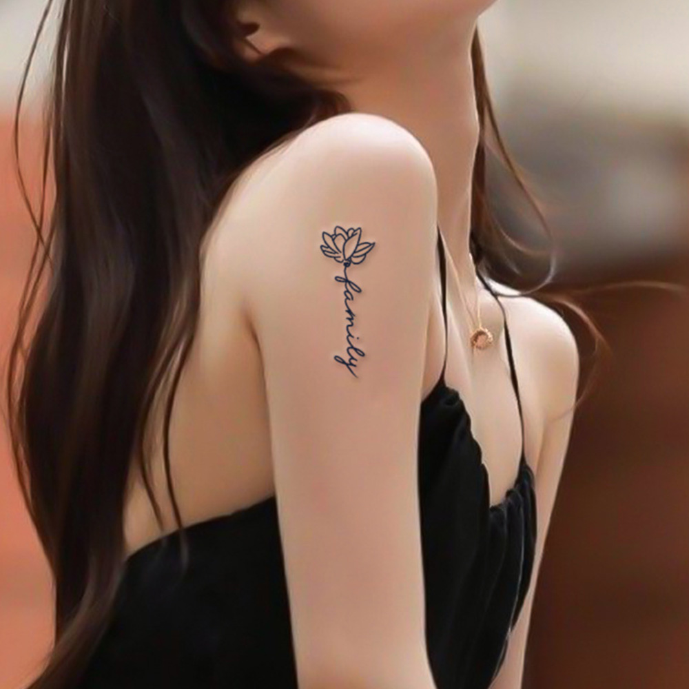 타투스티커 헤나 판박이 이레즈미 문신 페이스 레터링 도안 - 상세 이미지 3