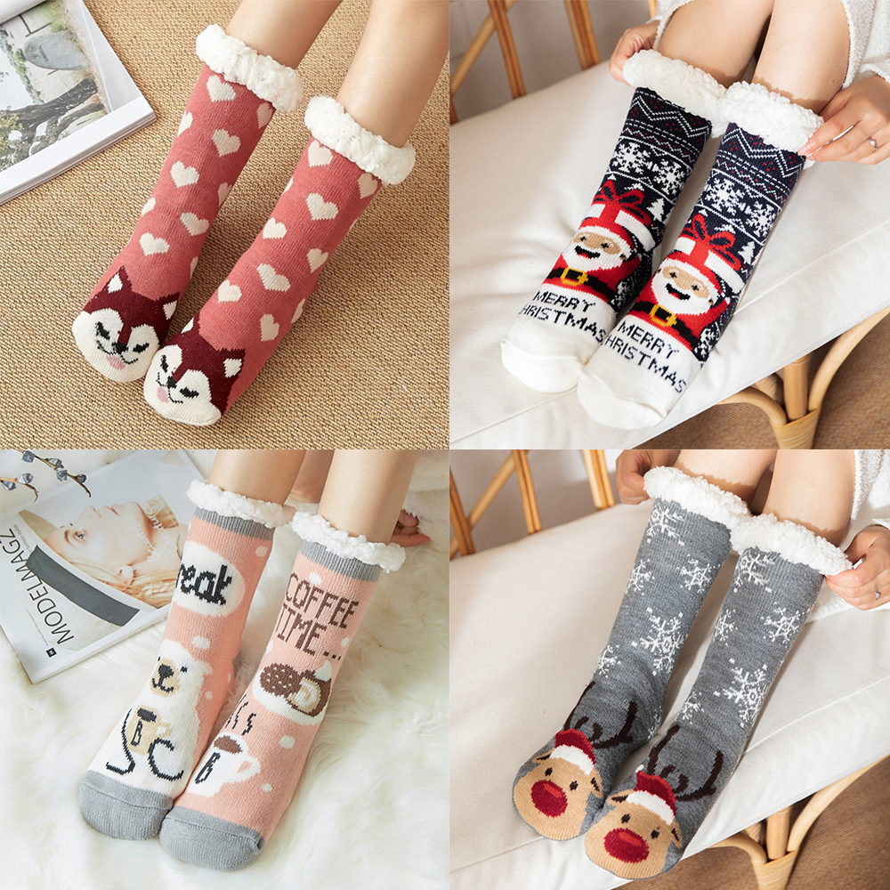 극세사 기모 양털 롱 긴 임산부 수면양말 남성 여성 방한 겨울 숙면 두꺼운 따뜻한 양말