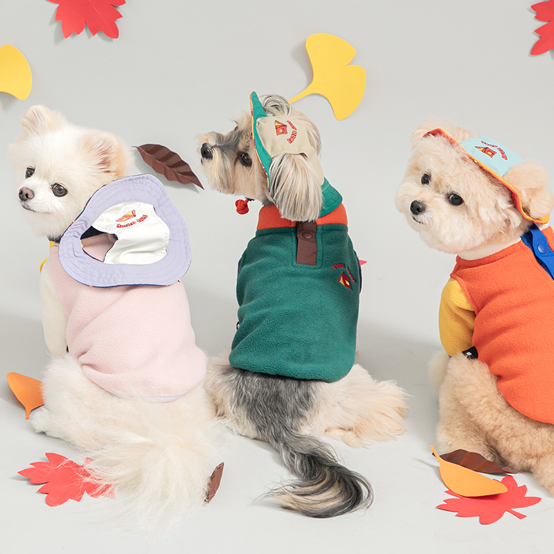 바잇미 강아지 모자 캠핑클럽 리버시블 버킷햇 3color - 상세 이미지 2