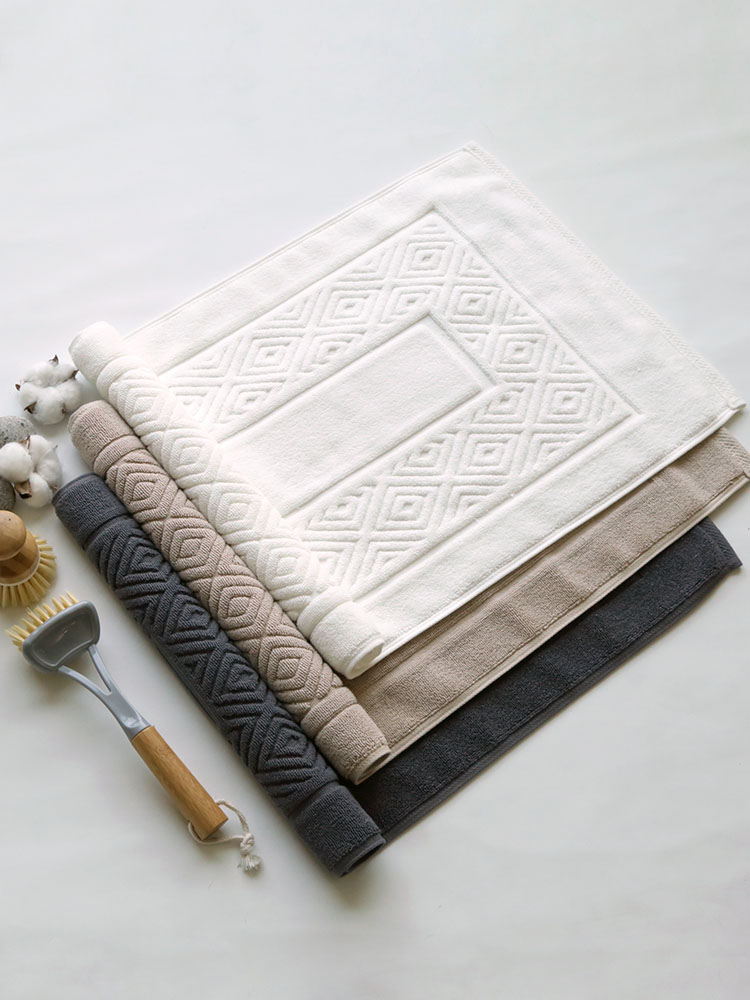 [단독] 1+1 까사베르데 호텔식 프리미엄 타월발매트 3색상 빨아쓰는 화장실 싱크대 매트