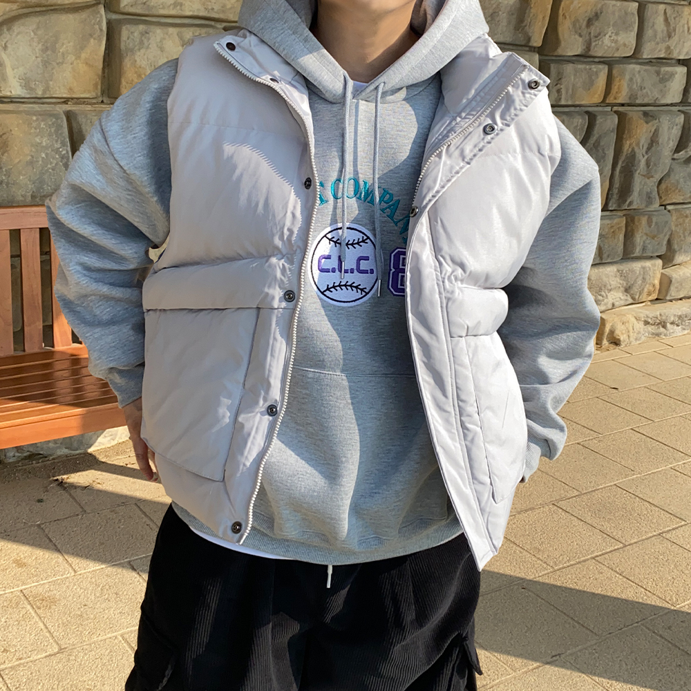 남자조끼패딩 겨울 남성웰론패딩조끼 이미지 2