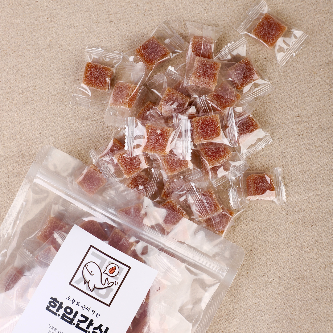 고래상회 생강 젤리 손님 간식 디저트 쫀득 말랑 450g