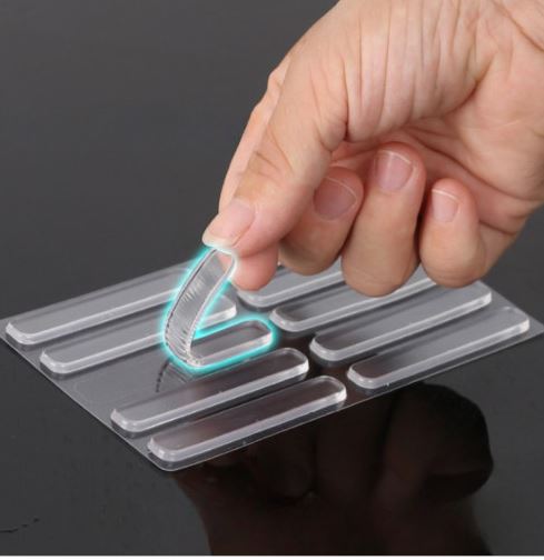 실리콘 문쾅방지 문소리 방문스토퍼 문스토퍼 도어쿠션 35x10x2mm 8개 이미지 8