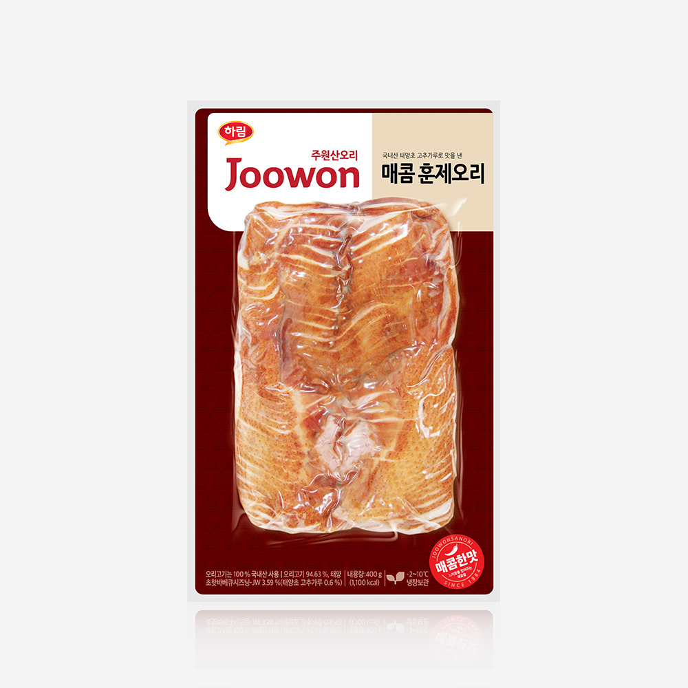 하림 주원산오리 매콤훈제오리 400g