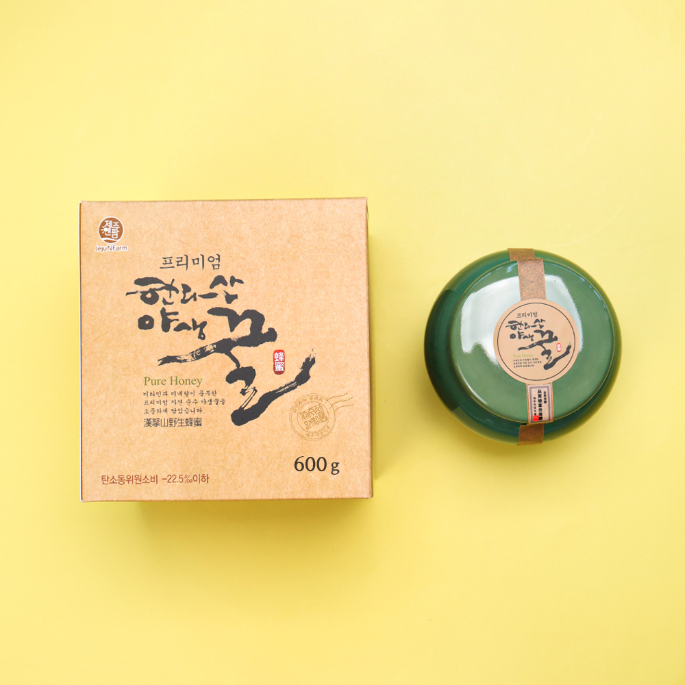 제주 벌꿀 프리미엄 한라산 야생꿀 토종꿀 단지 쇼핑백포함 - 상세 이미지 3