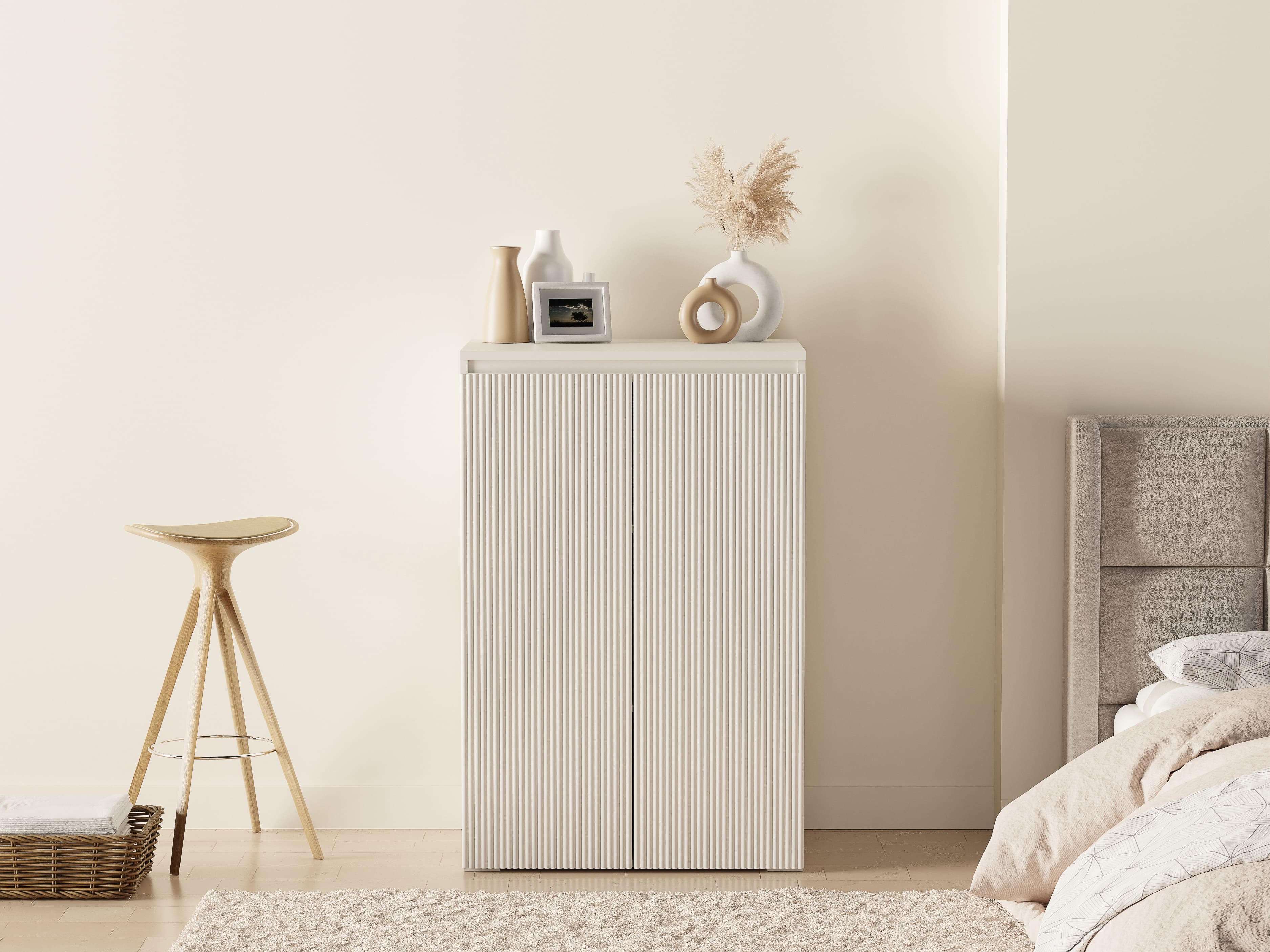 템바보드 거실장 높은 거실장 템바보드 수납장 티비다이 600