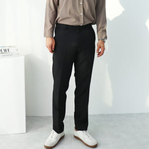 남자 기모슬랙스 정장바지 9부 10부 겨울바지 방한 링클프리 스판 편한 착용 후기 | 사이즈/핏 총정리 - 상품 이미지 2