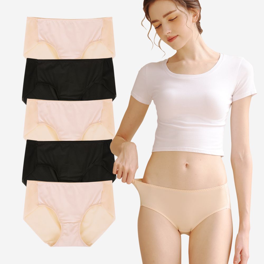 밀라노 여성속옷 편한 햄라인 데일리 요일 노라인 무봉제 햄팬티 5매세트 제품 이미지