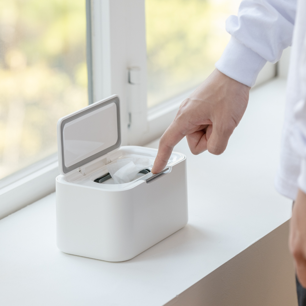 퍼플플라스틱 초간편 원터치 물티슈 디스펜서 케이스 소형