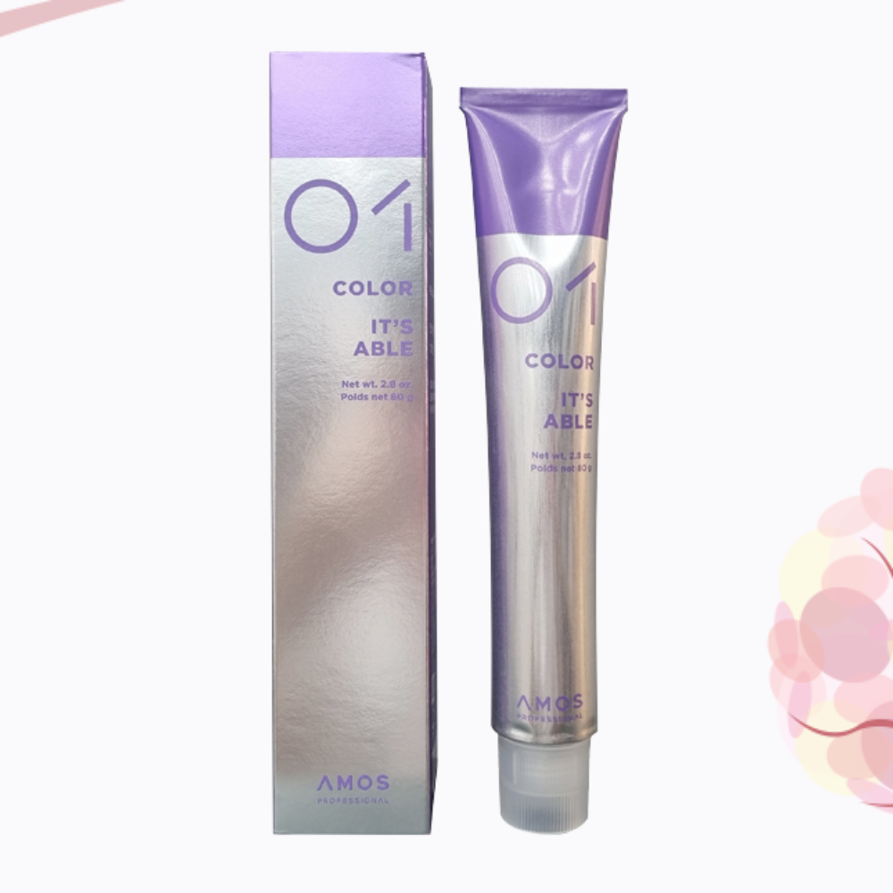 아모스 잇츠에이블 염색약 3개 + 디벨로퍼(산화/탈색)+80ml용기 + 랜덤1 - 상세 이미지 2