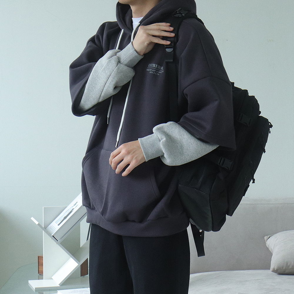 남자후드티 오버핏 나염 모자큰 남성기모후드티 이미지 3