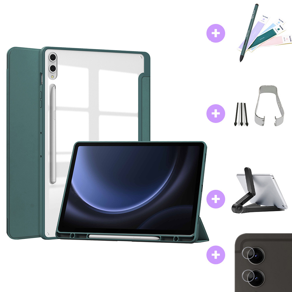 삼성 갤럭시탭 S10 라이트 10.9 아크릴 스마트 북커버 S펜수납 케이스 갤럭시탭 S10FE S9FE 10.9 공용