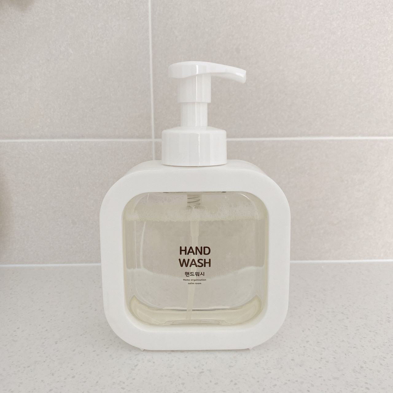 핸드워시 디스펜서 세제통 주방세제 사각 500ml 제품 이미지