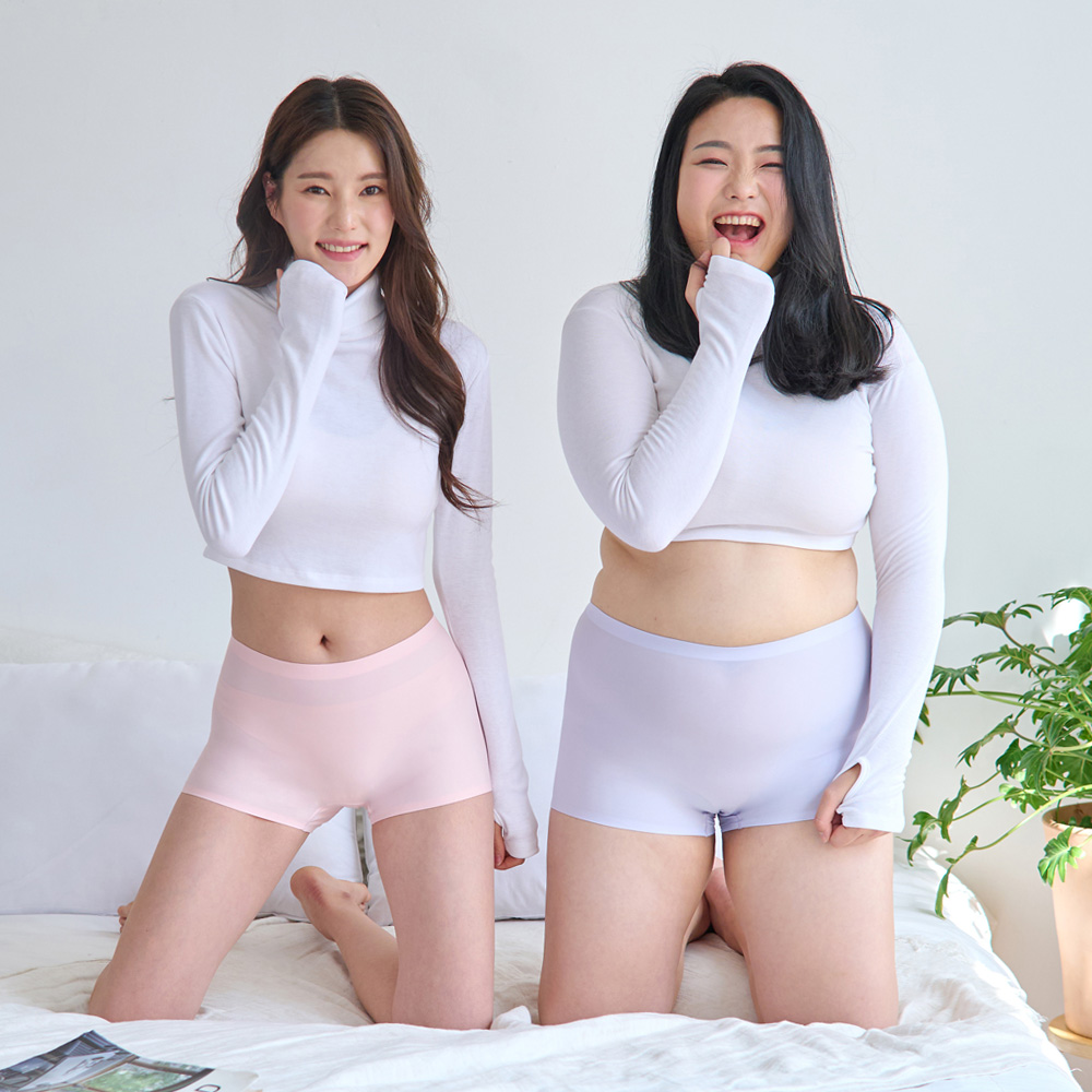 [5+1] 여성 사각 네모 팬티 심리스 노라인 드로즈 NEW 생리대 무봉제 제품 이미지