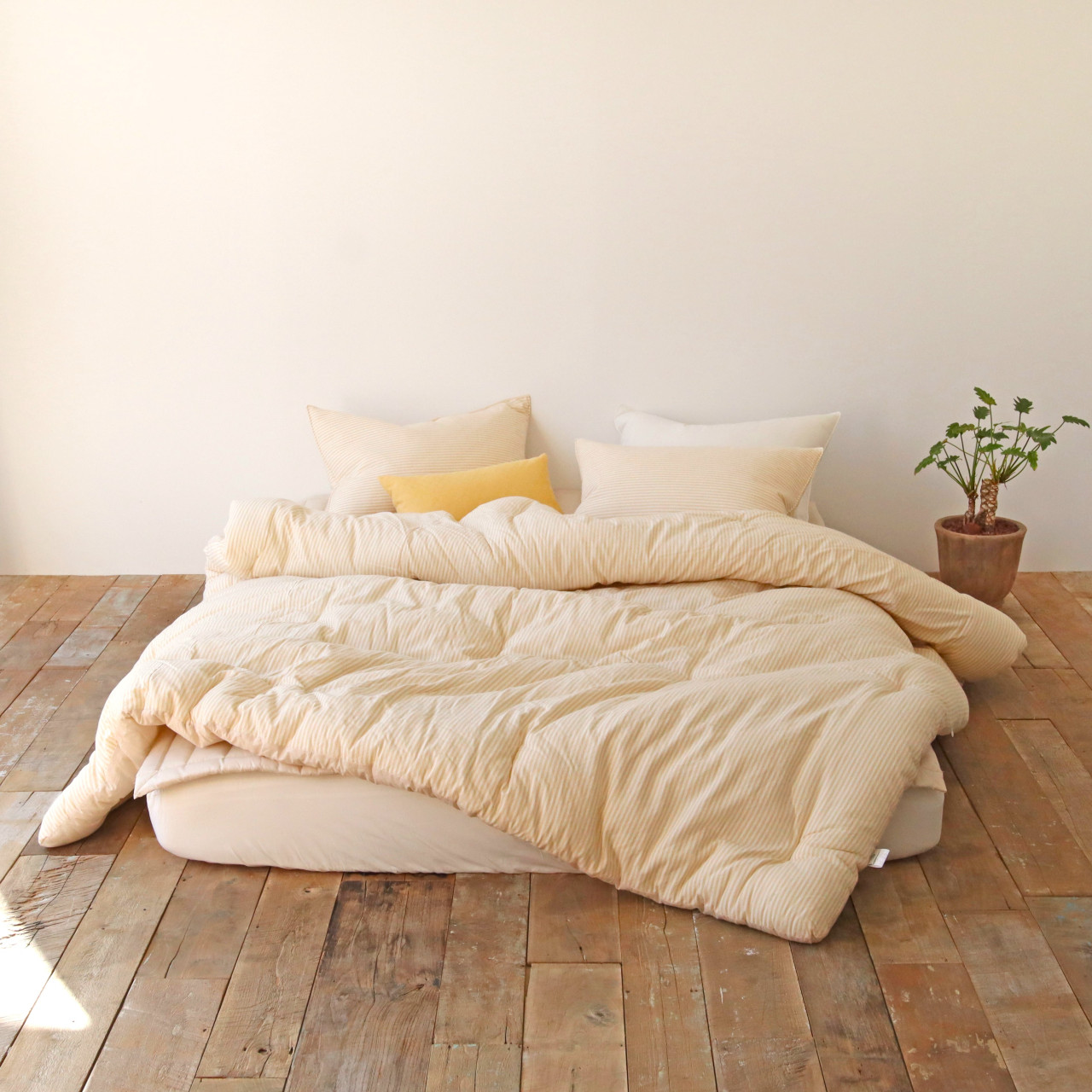 스트라이프 워싱 광목 60수 아사 순면 알러지케어 봄 사계절 차렵이불 S/SS