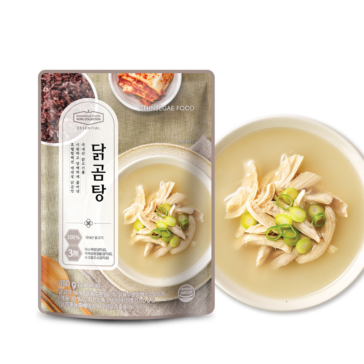 호텔컬렉션 에센셜 닭곰탕 450gX4봉 - 상품 이미지