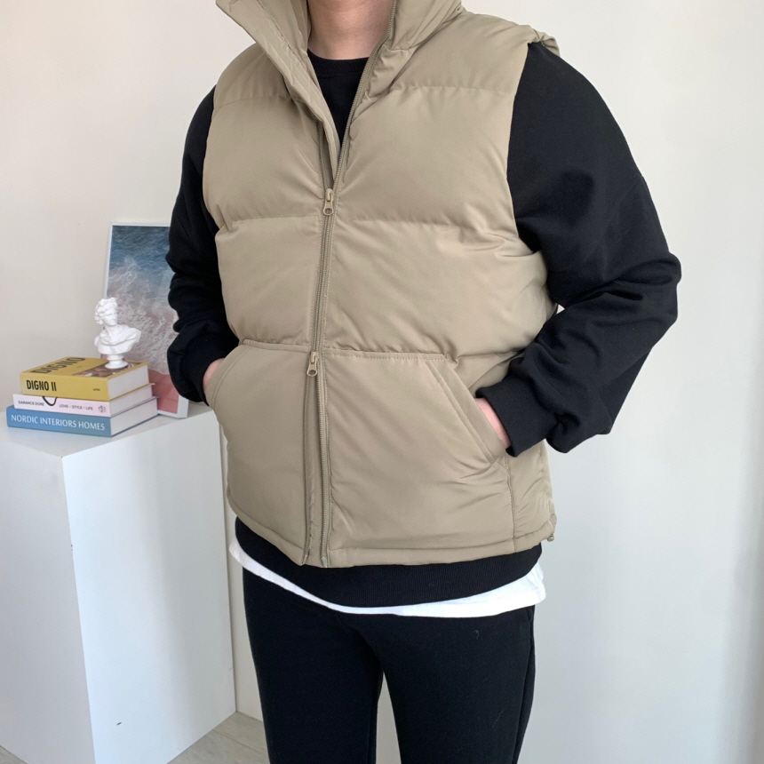 남자패딩조끼 커플패딩조끼 웰론 베스트 이미지 4