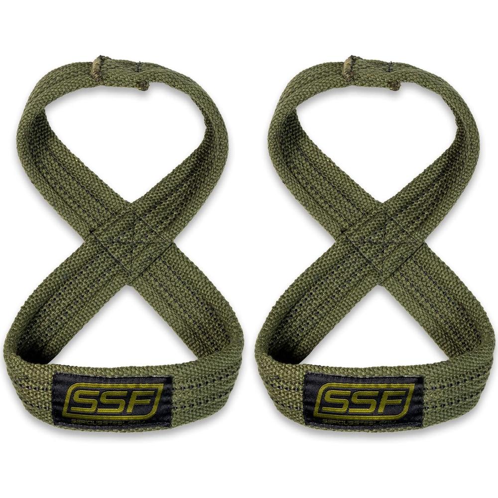 SSF 8자 풀업 스트랩 파워리프팅 데드리프트 카키 (70cm) - 상품 이미지