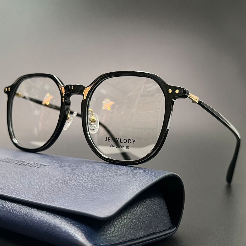 제미로디 사각뿔테 안경 블루라이트차단 빛번짐 가벼운 남자 여자 큰안경테